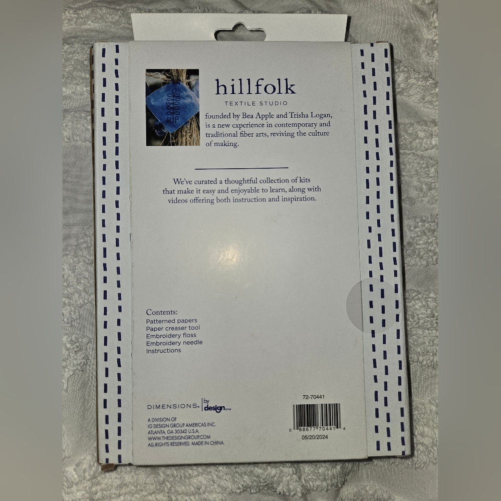 Hillfolk Star Garland Origami Kit By Dimensions By Design NIP - Picture 5 of 9